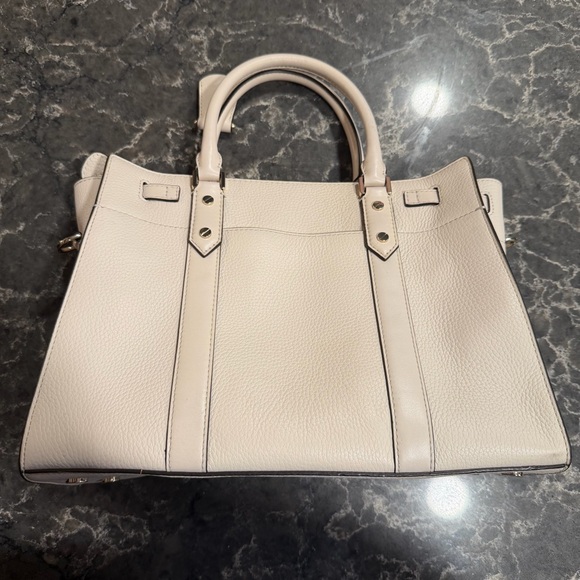 Michael Kors Nouveau Hamilton Large Pebbled Satchel Leather - Picture 3 of 12